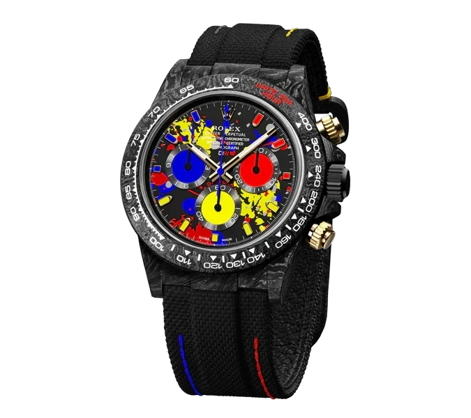 Diw Daytona motley 3d series 40mm oyster black