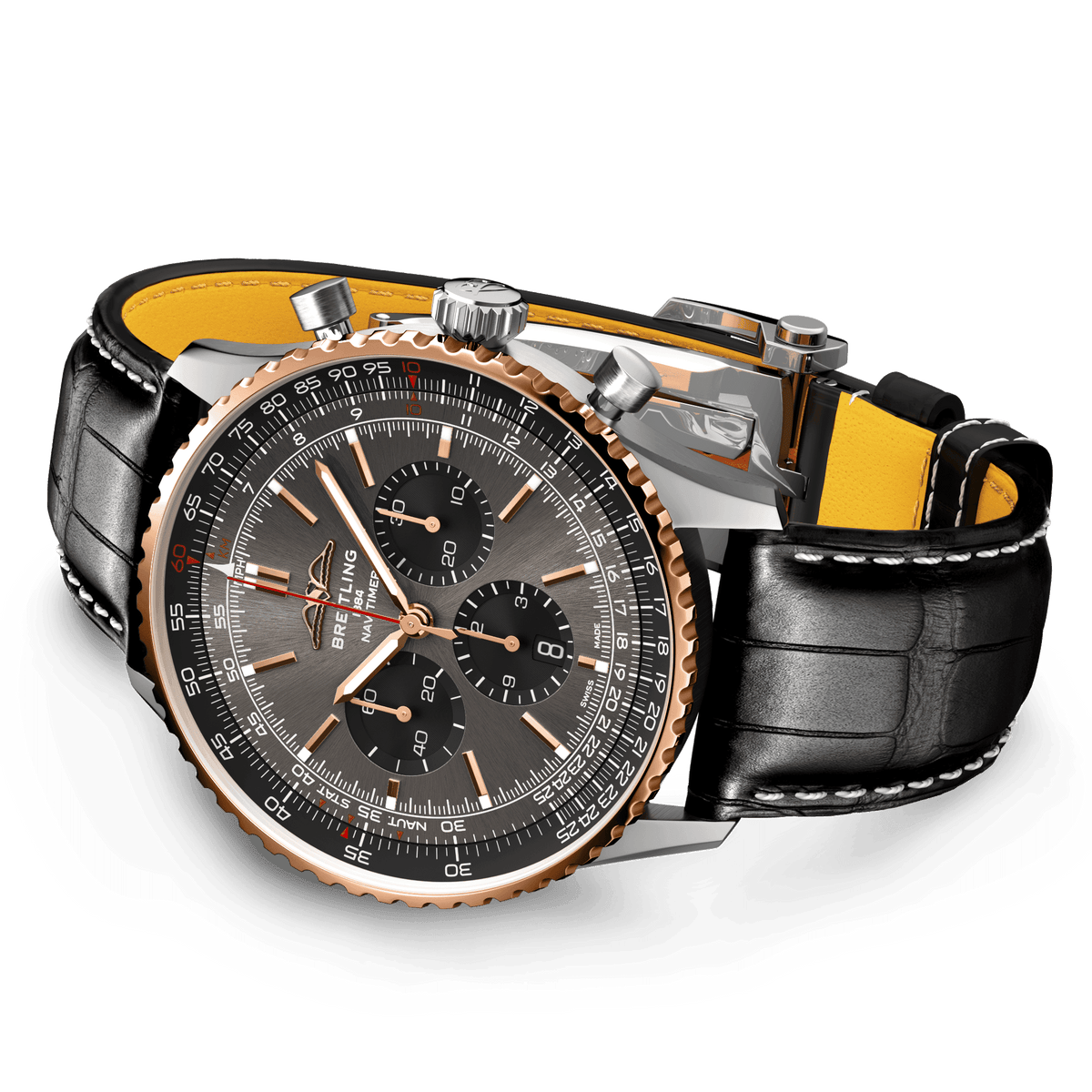 Breitling Navitimer B01 Chronograph 46, Stainless steel and 18k Red Gold, Ref# UB01371A1B1P1, Unworn 2024