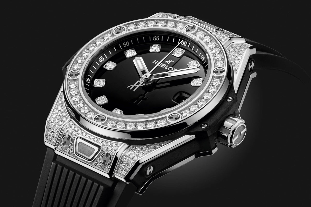 Hublot Big Bang ONE CLICK STEEL PAVÃ‰ Ref# 485.SX.1270.RX.1604