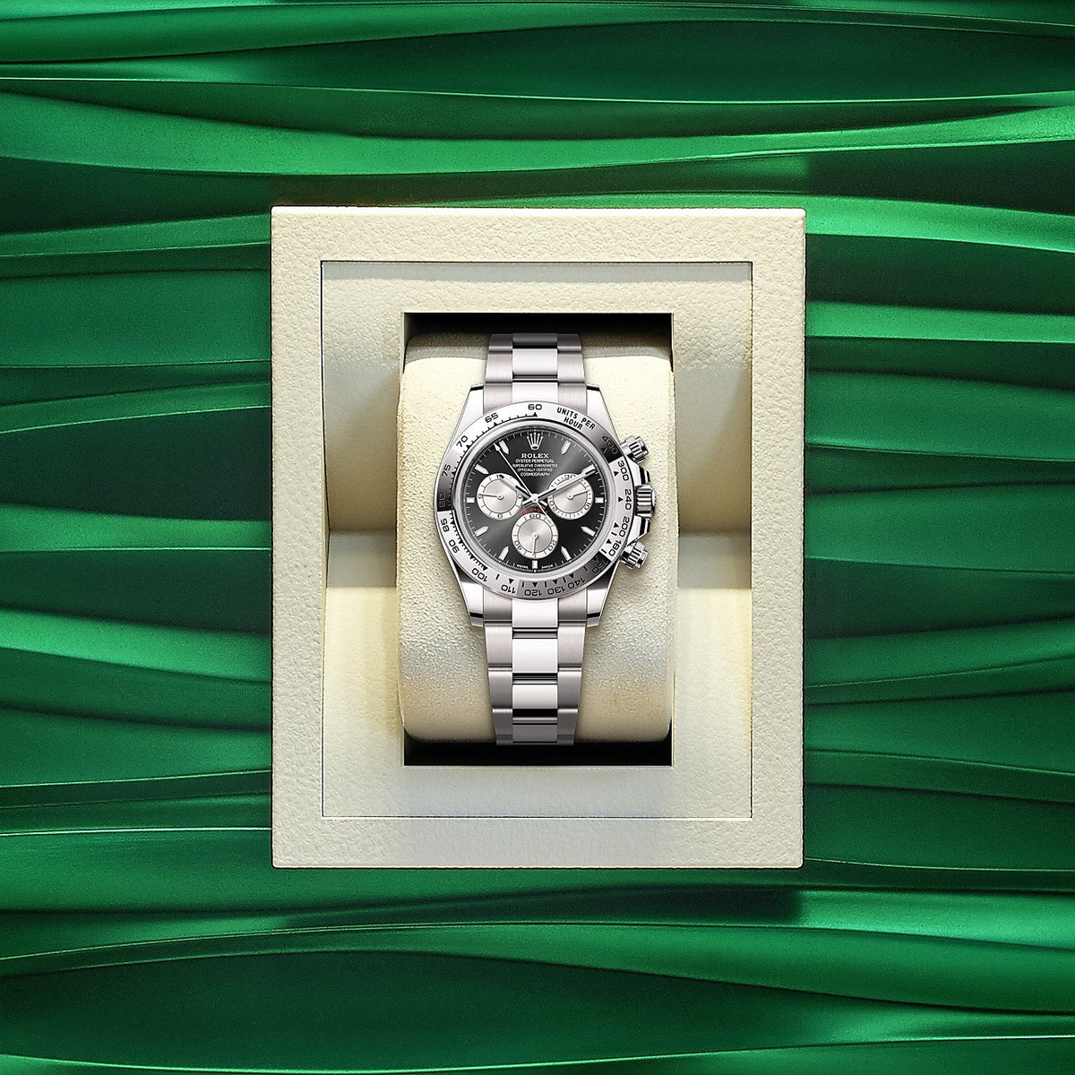 Cosmograph Daytona 40mm, 18k White Gold, Ref# 126509-0001