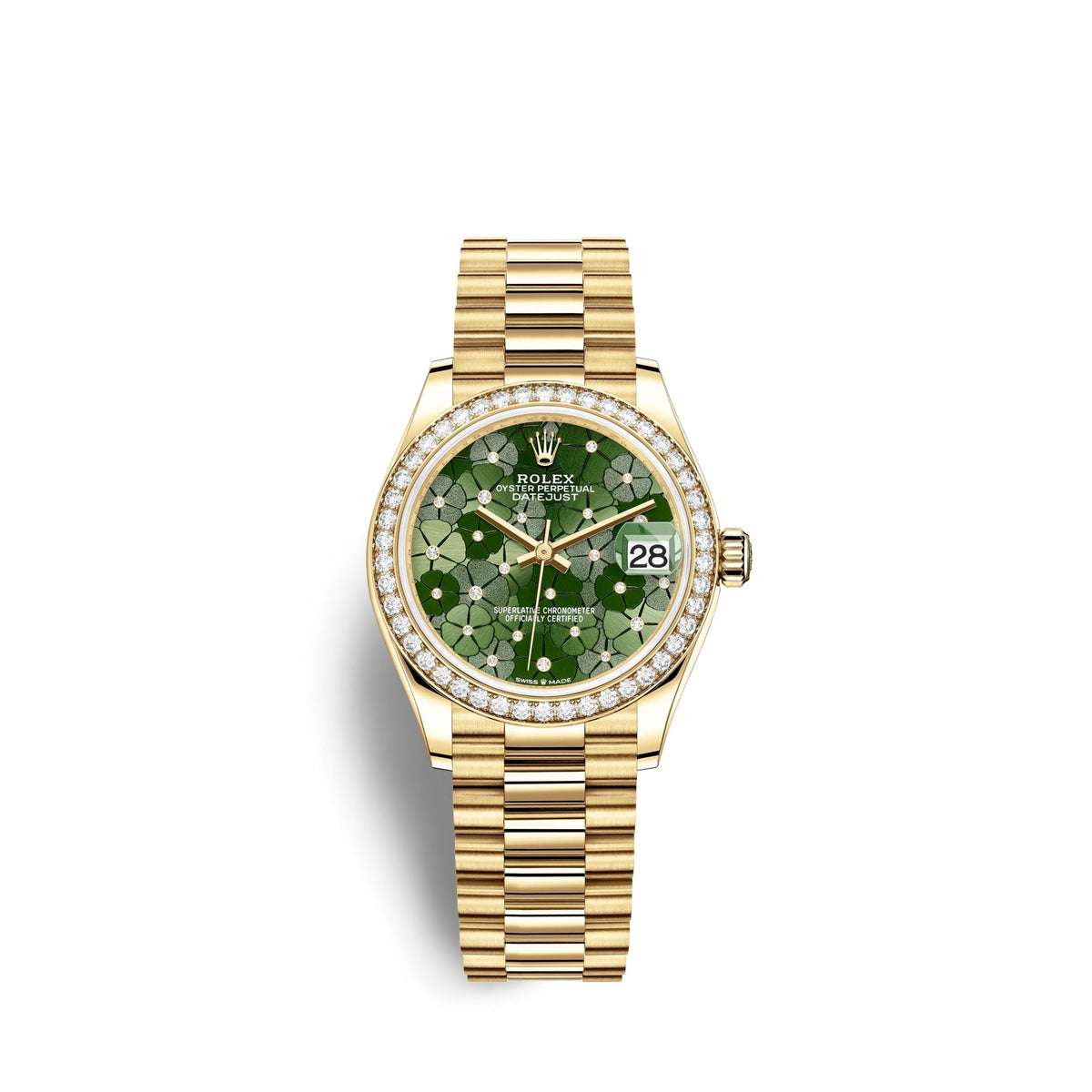 Datejust 31mm, 18k Yellow Gold and Diamonds, Ref# 278288rbr-0038
