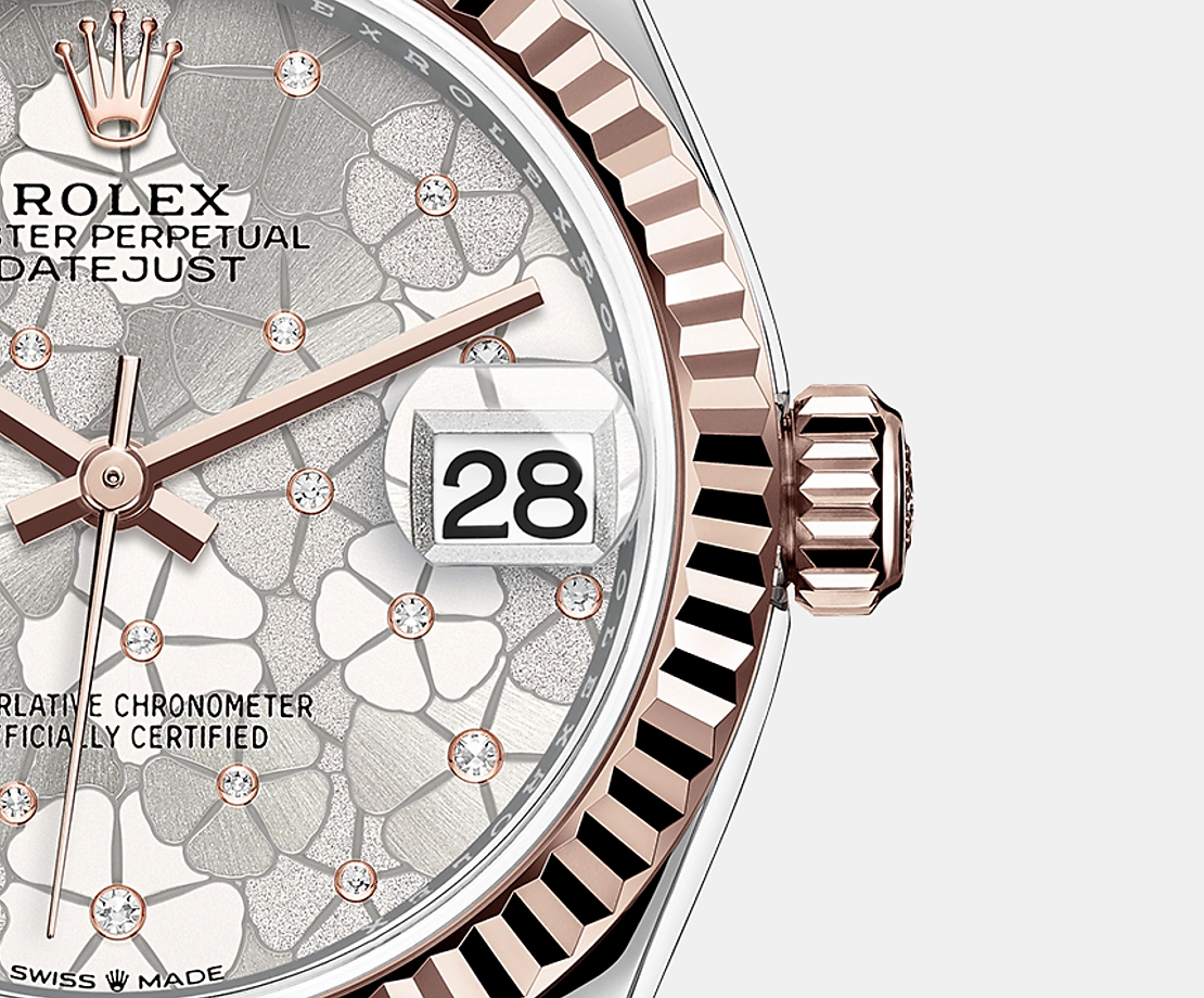 Datejust 31mm, Oystersteel and 18k Everose Gold and Diamonds, Ref# 278271-0032