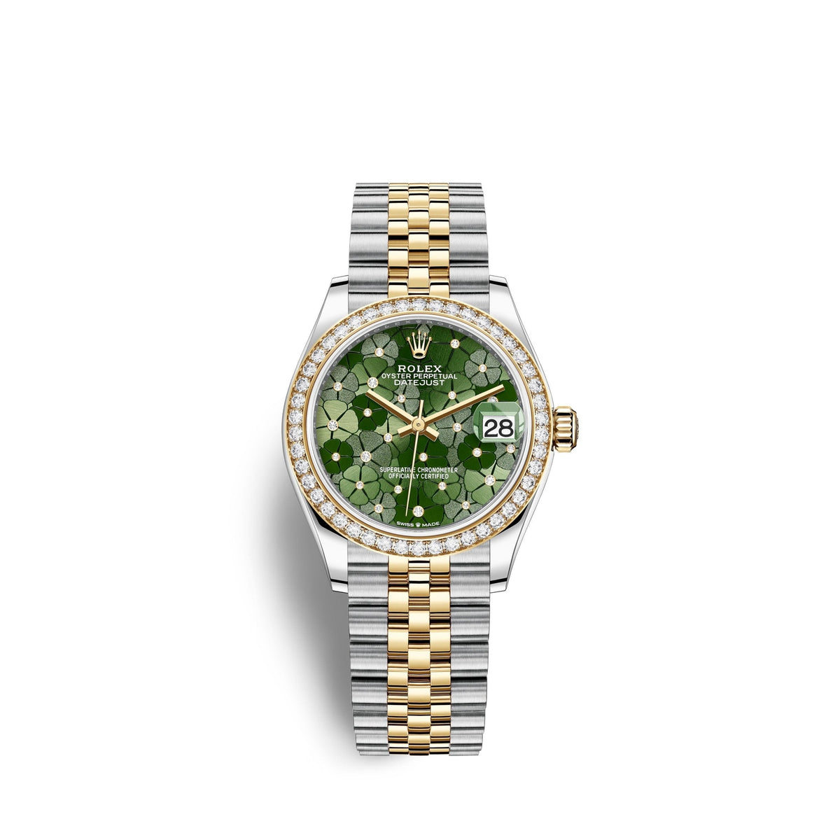 Datejust 31mm, Oystersteel and 18k Yellow Gold with Diamonds, Ref# 278383rbr-0032