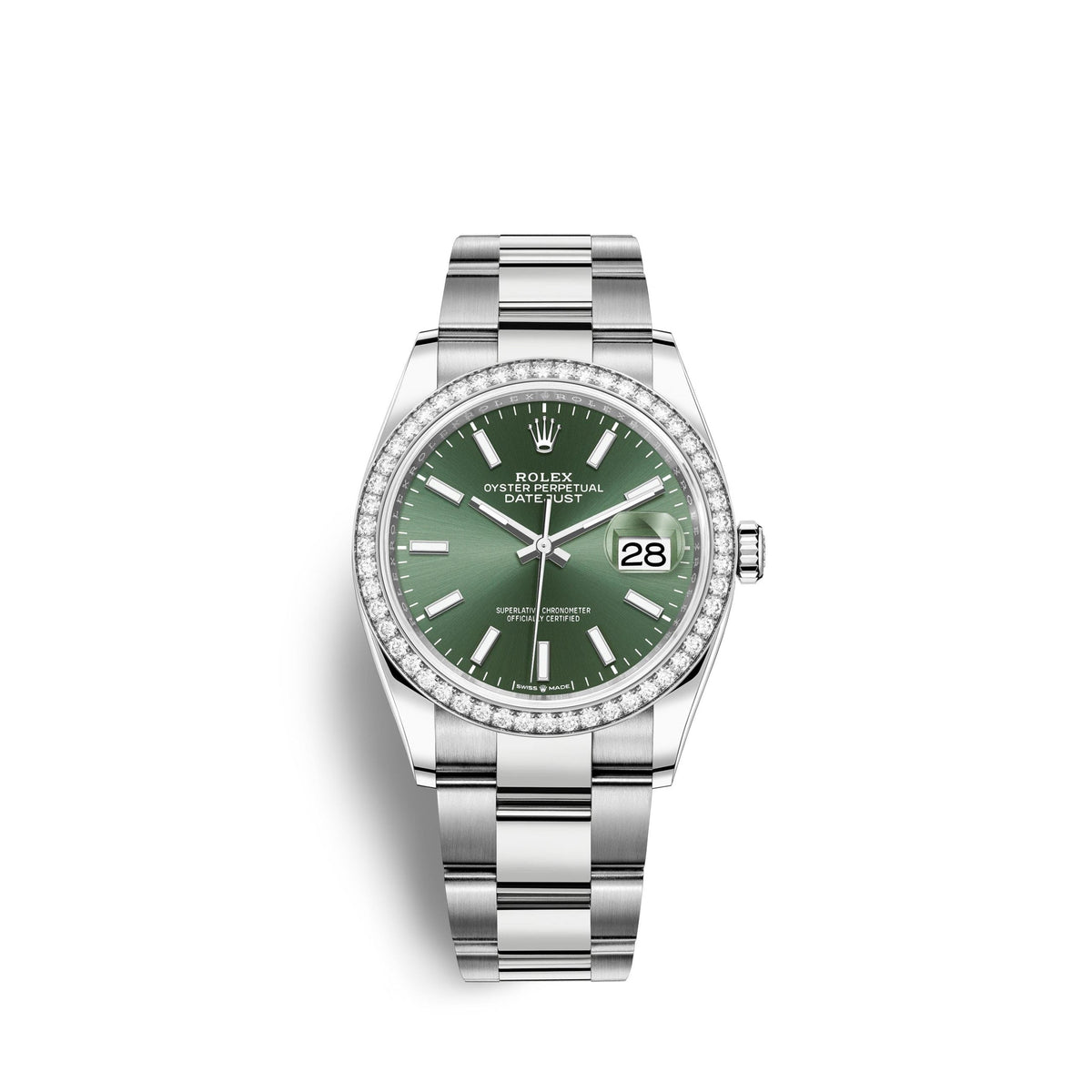 Datejust 36mm, Oystersteel and 18k White Gold, Ref# 126284rbr-0044