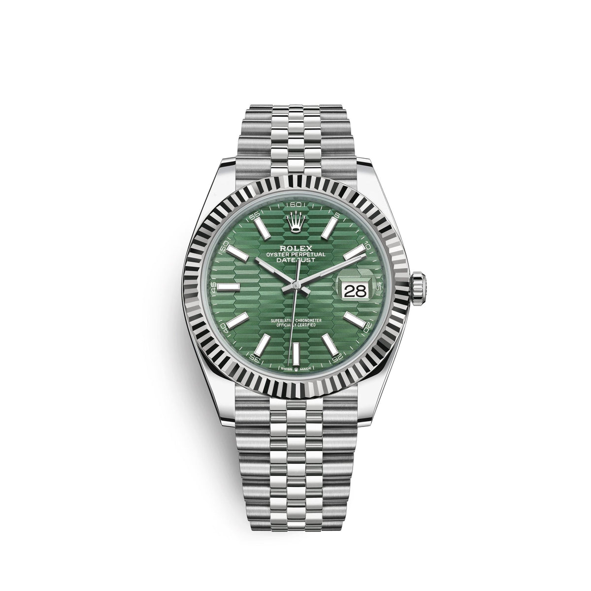 Datejust 41mm, Oystersteel and 18k White Gold, Ref# 126334-0030