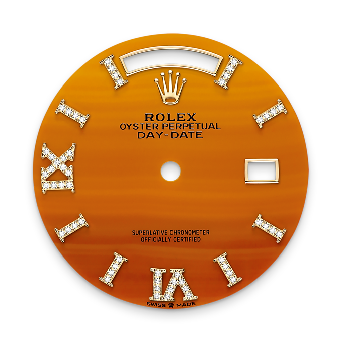 Day-Date 36, 18k Yellow Gold with Diamond-set, 36mm, Ref# 128238-0089