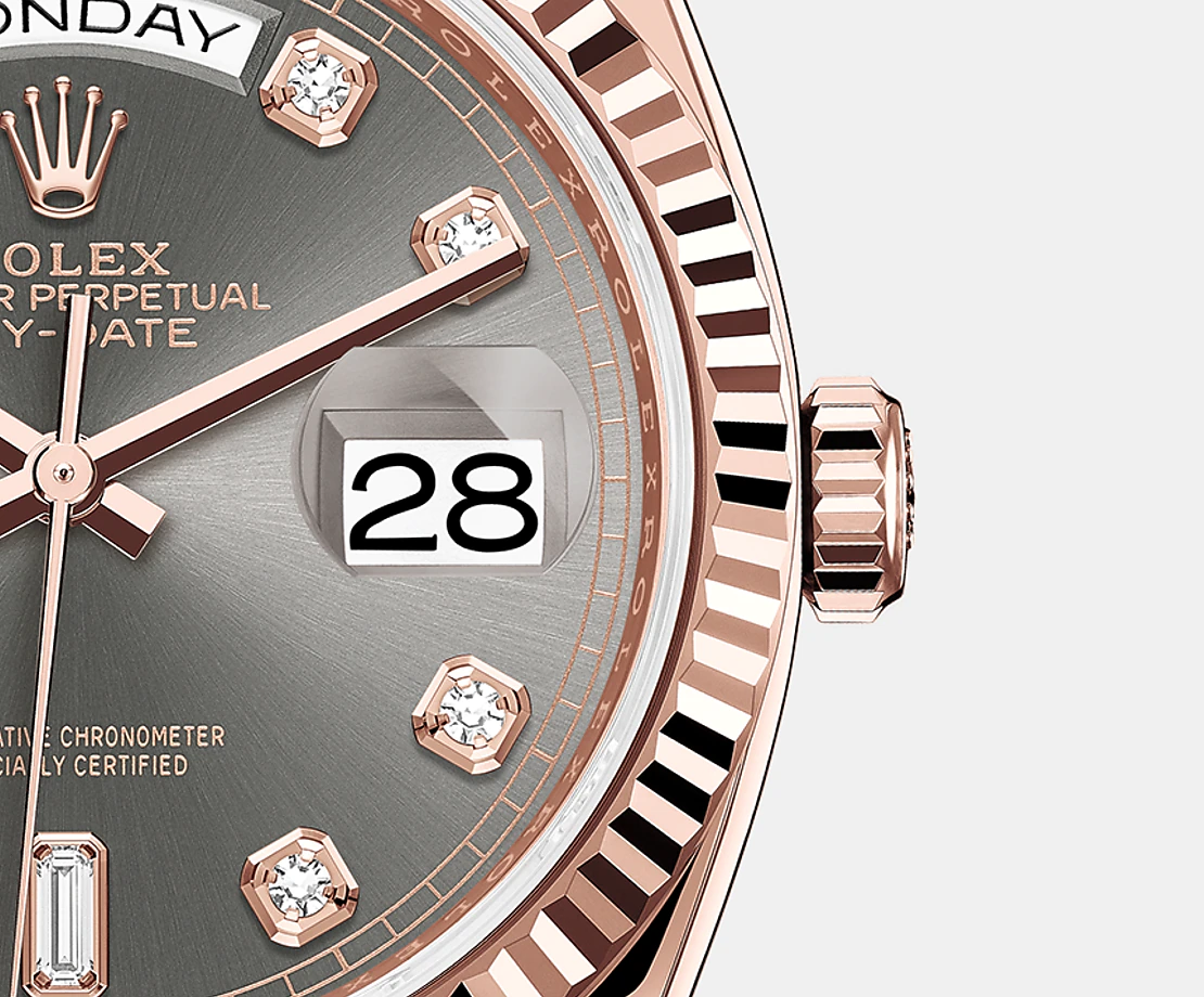 Day-Date, 36mm, 18k Everose Gold, Ref# 128235-0050