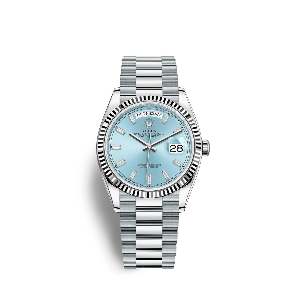 Day-Date, 36mm, Platinum, Ref# 128236-0009