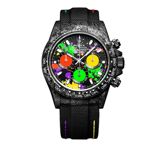 Diw Daytona carbon motley 40mm oyster black
