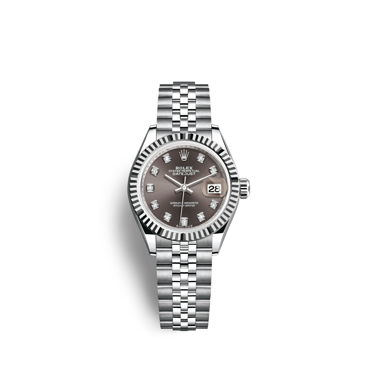 Lady-Datejust 28, Oystersteel and 18k White Gold, Ref# 279174-0015