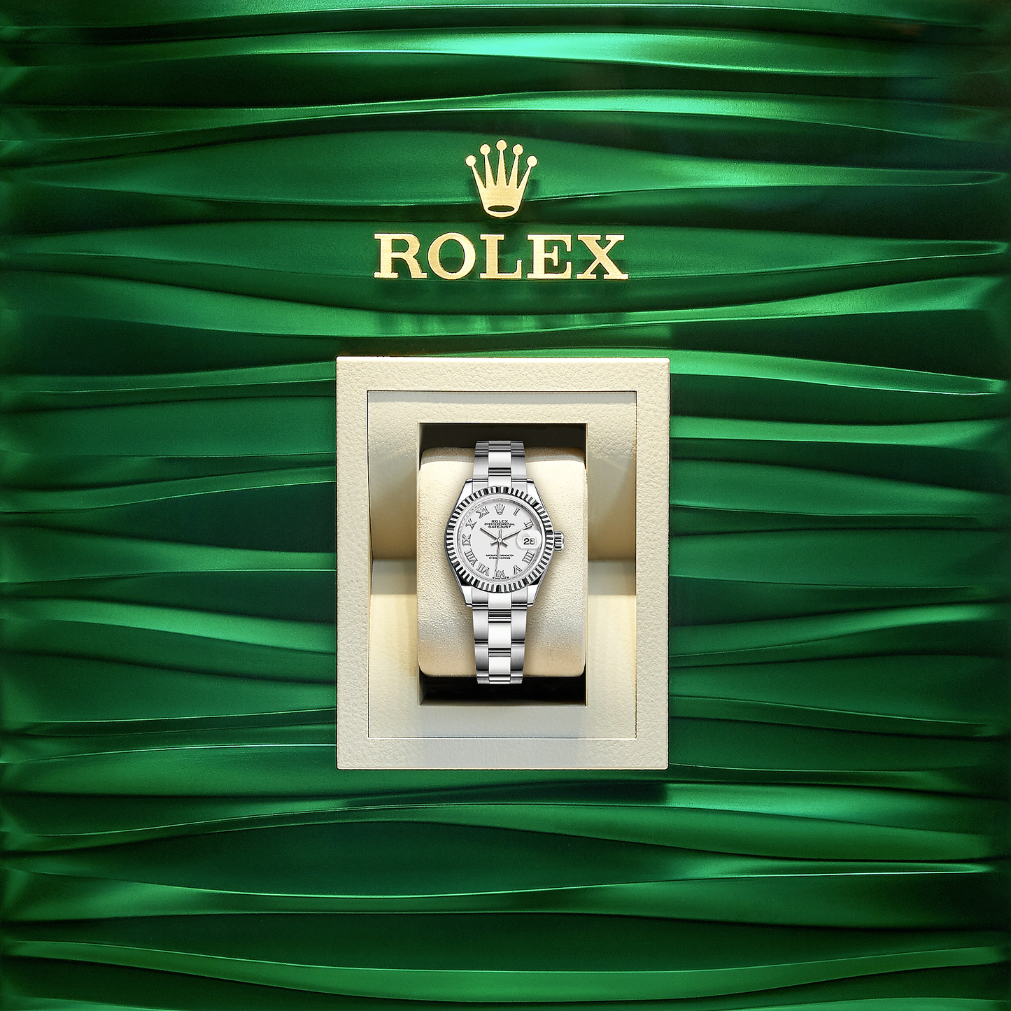 Lady-Datejust 28, Oystersteel and 18k White Gold, Ref# 279174-0020