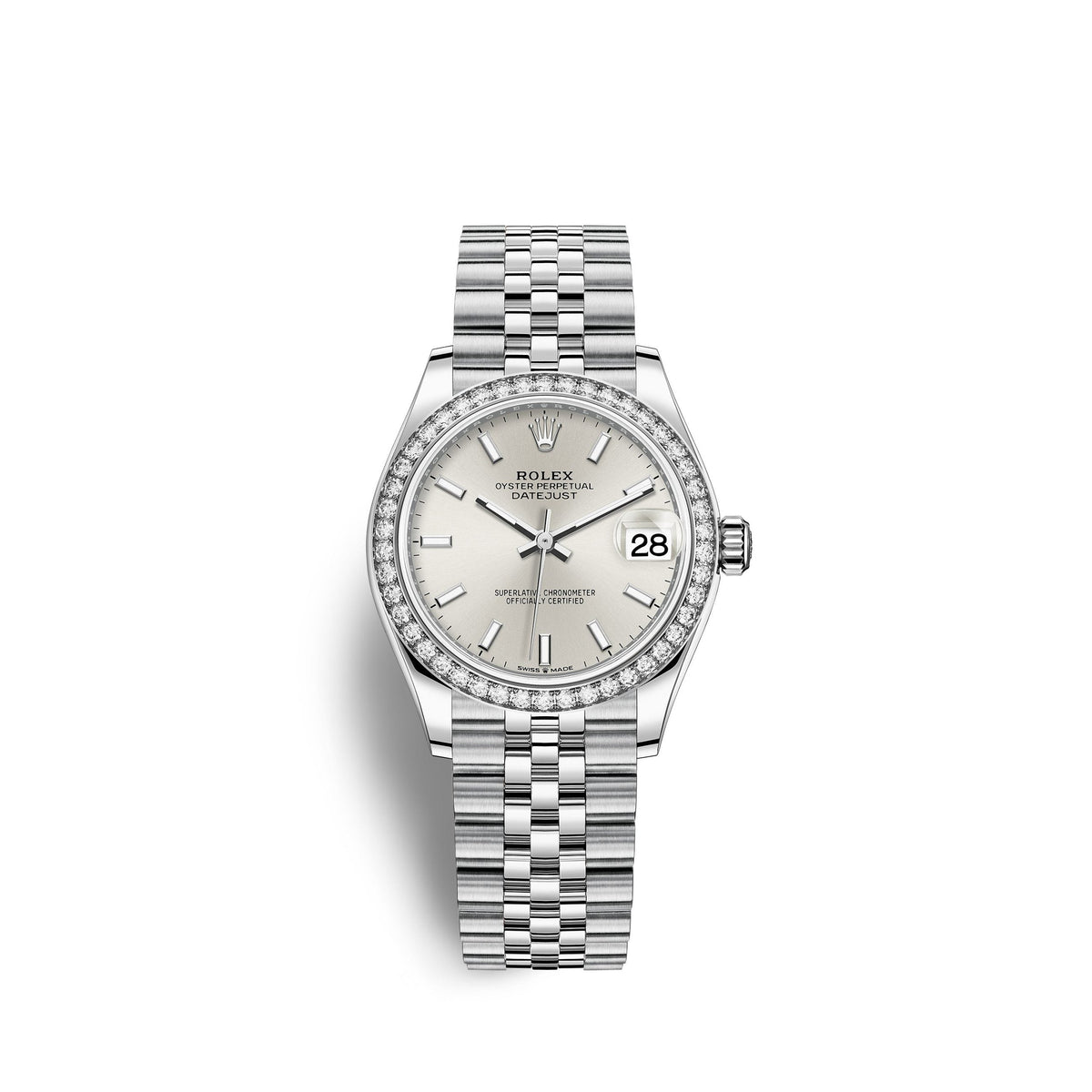 Lady-Datejust 28, Oystersteel and 18k White Gold, Ref# 279384RBR-0007