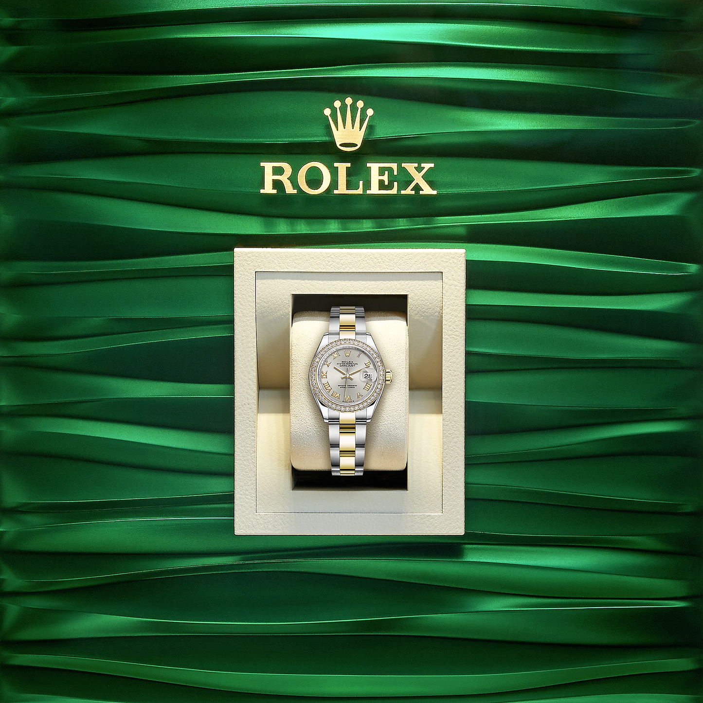 Lady-Datejust 28, Oystersteel and 18k Yellow Gold, Ref# 279383RBR-0006