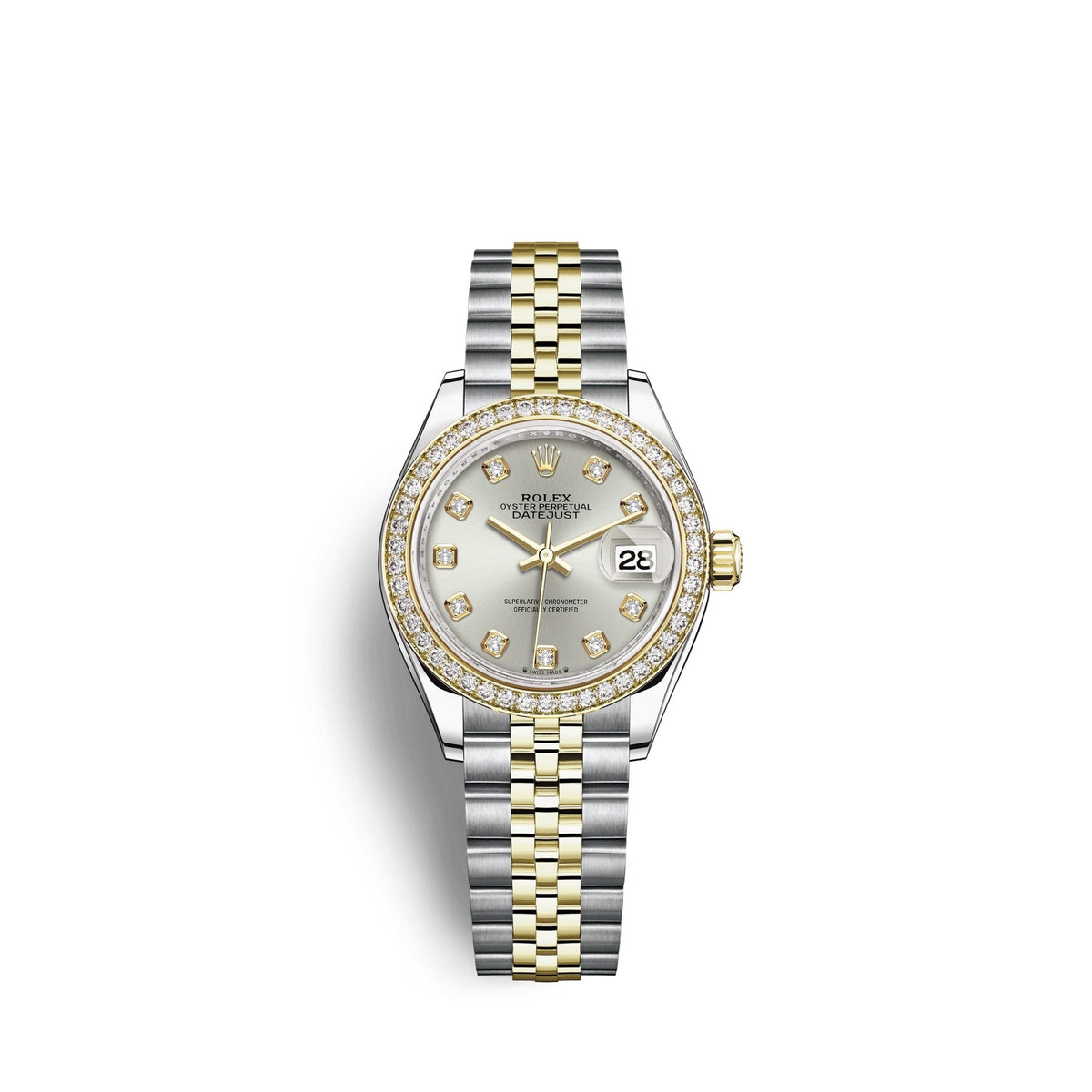 Lady-Datejust 28, Oystersteel and 18k Yellow Gold, Ref# 279383RBR-0007