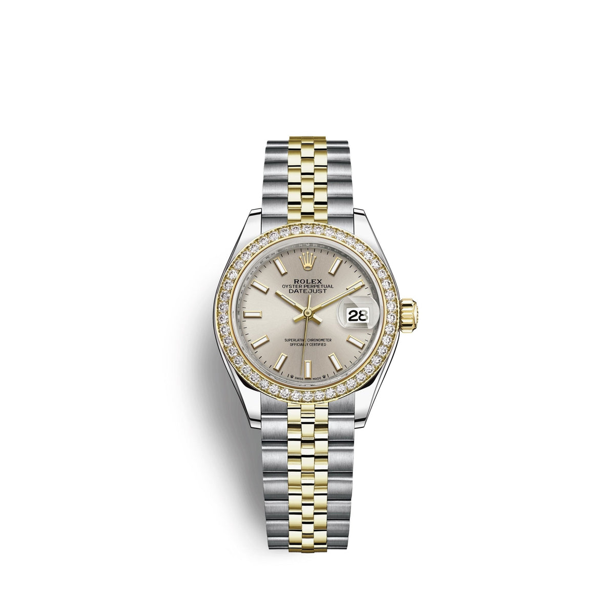 Lady-Datejust 28, Oystersteel and 18k Yellow Gold, Ref# 279383RBR-0017
