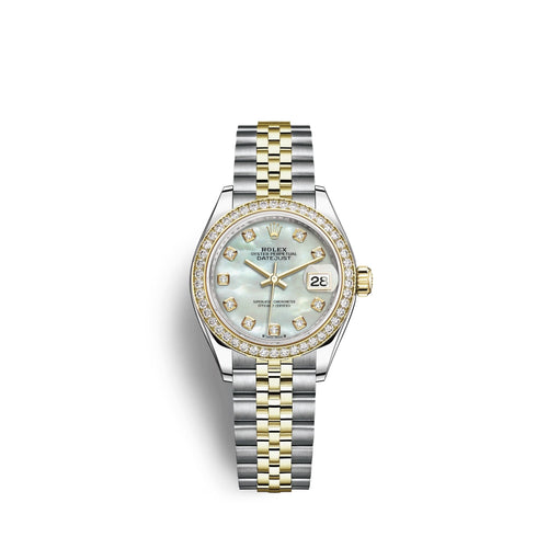 Lady-Datejust 28, Oystersteel and 18k Yellow Gold, Ref# 279383RBR-0019